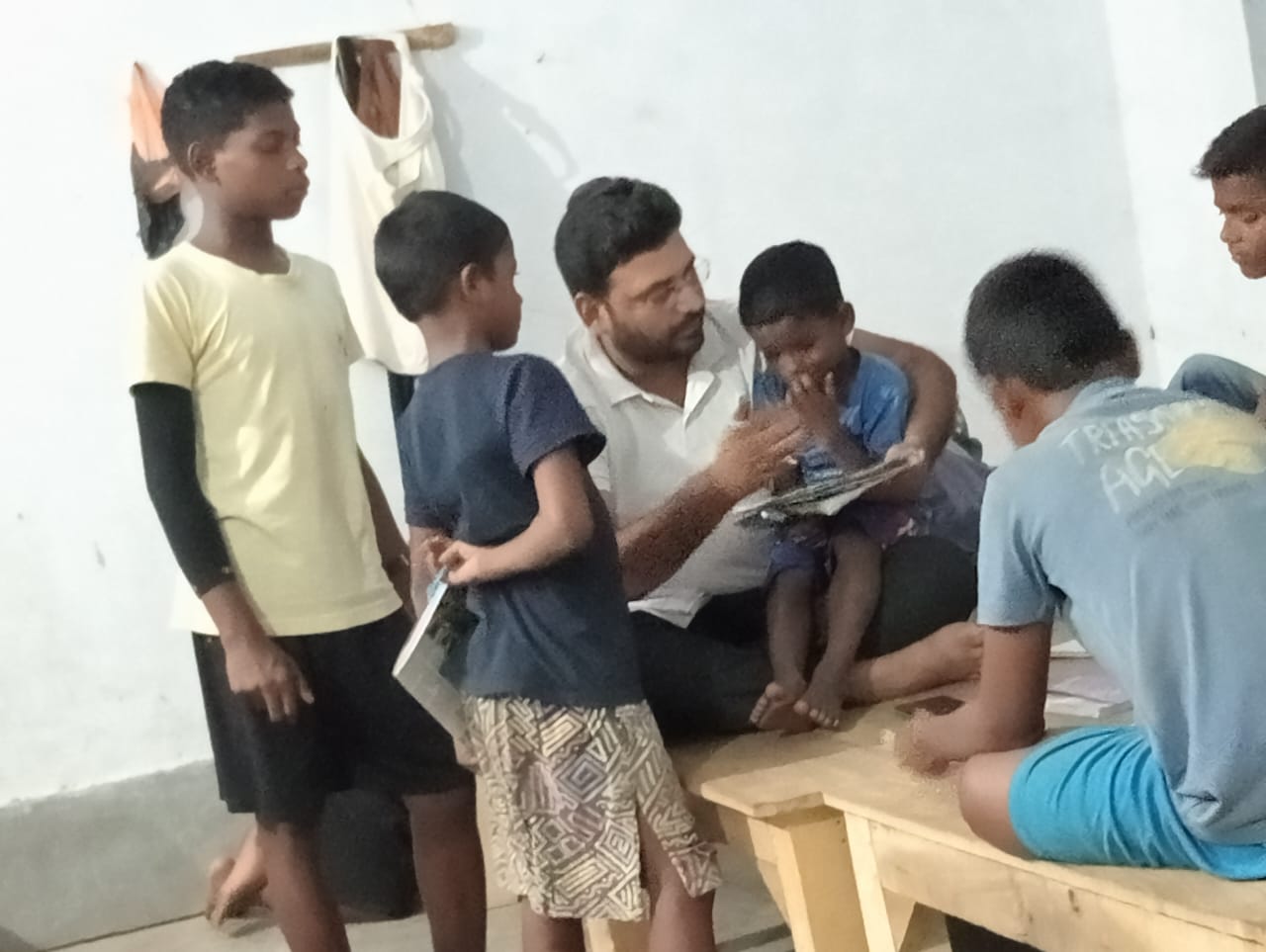 Serving orphaned children in a residential school for orphaned children..