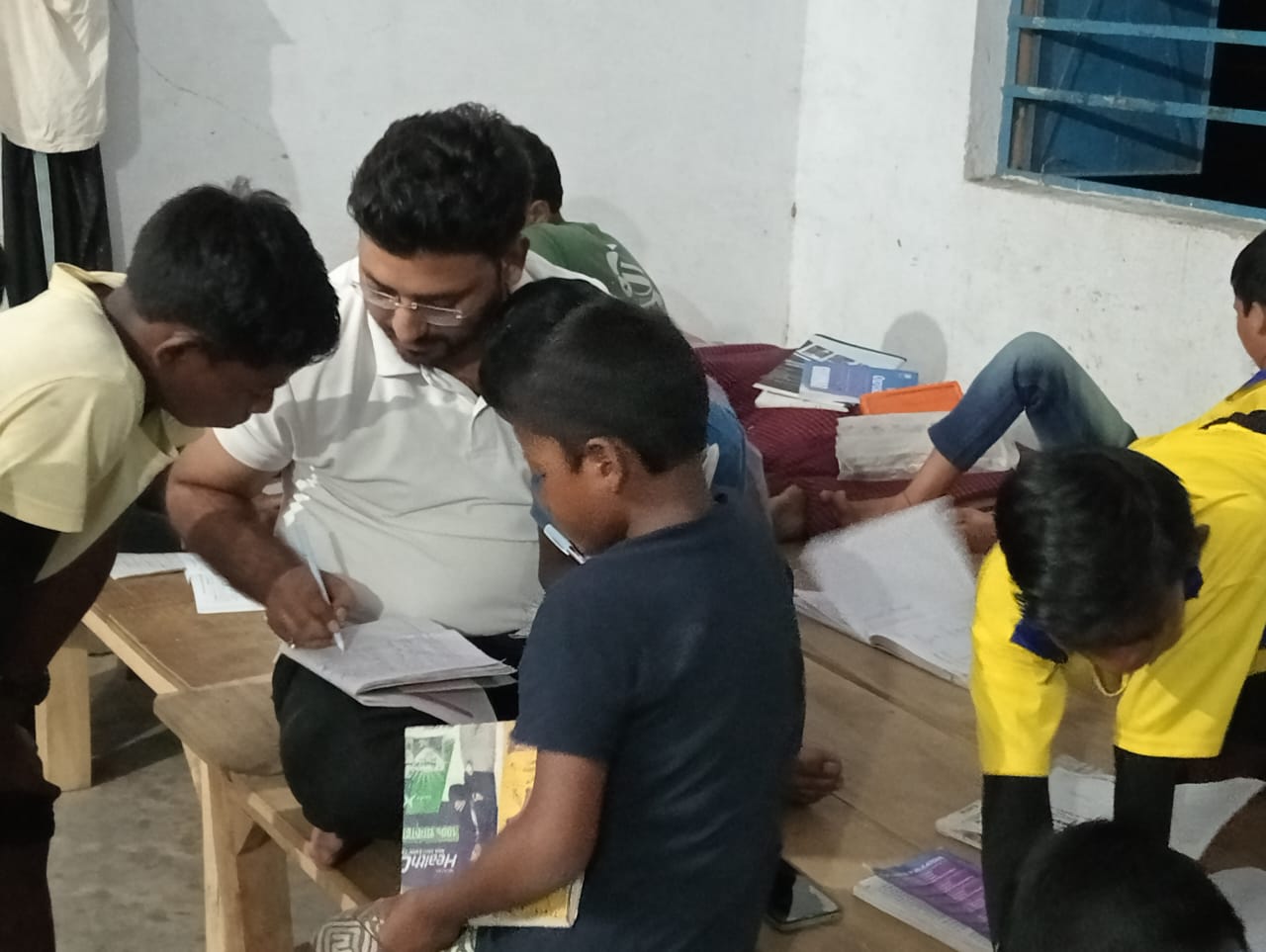 Serving orphaned children in a residential school for orphaned children..