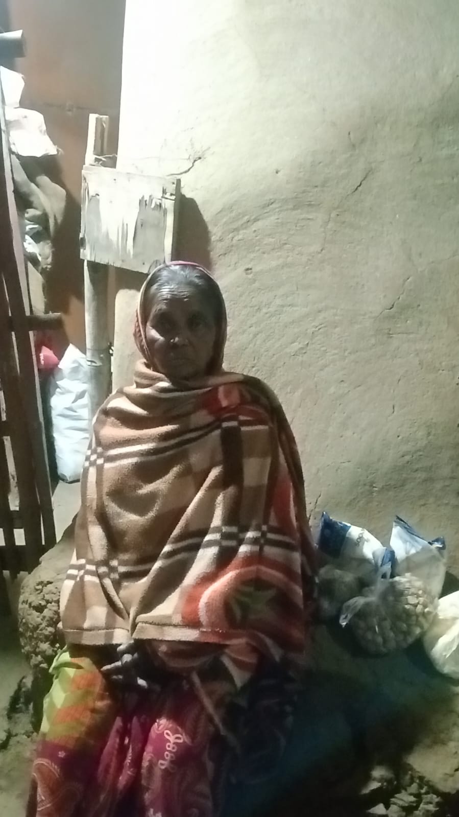 Ration and Saree distribution among the old helpless widows..