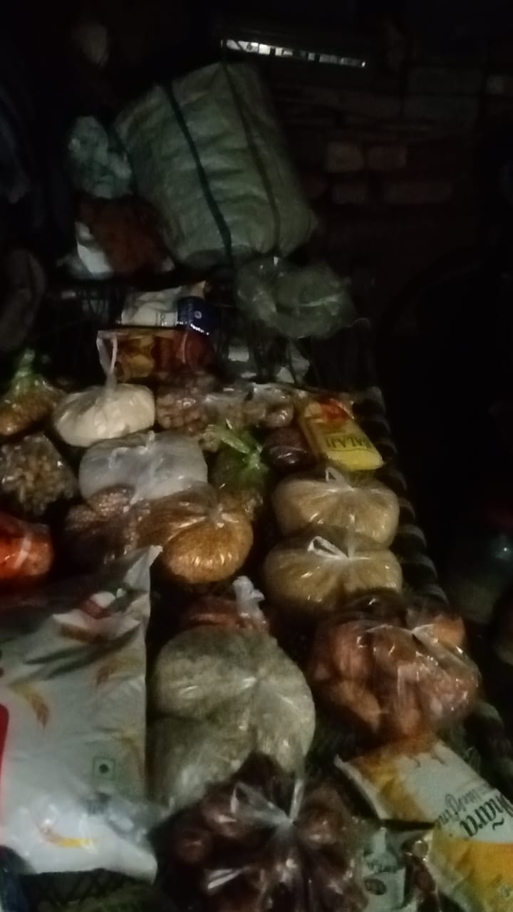 Ration and Saree distribution among the old helpless widows..